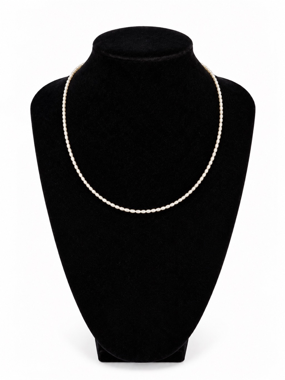 Handmade Tiny Freshwater Pearl Necklace Micro Pearl